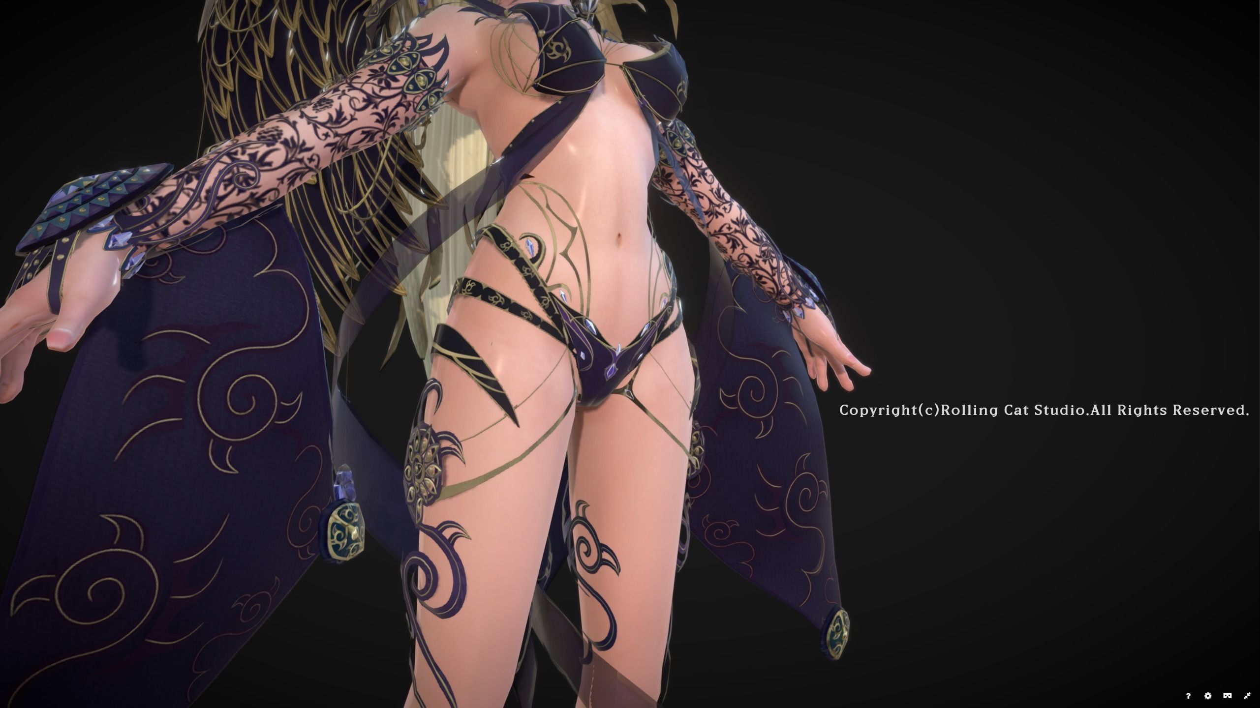 RPG Girl Character Illu Low-poly 3D model_5