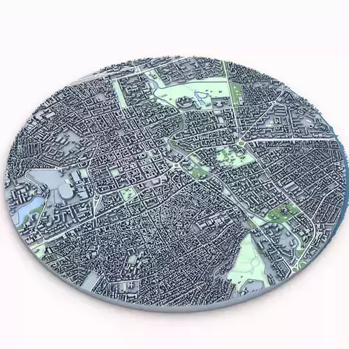 Simferopol City Ukraine 3D model 2