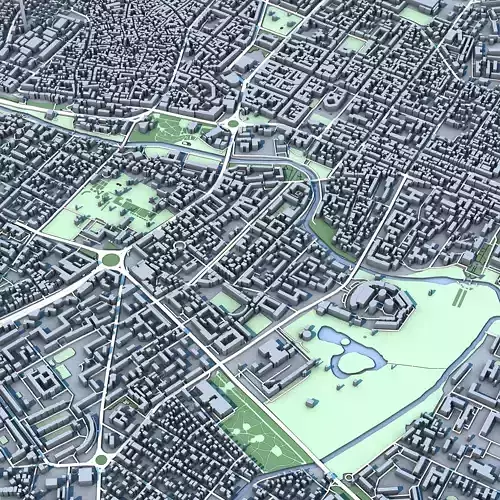 Simferopol City Ukraine 3D model 6