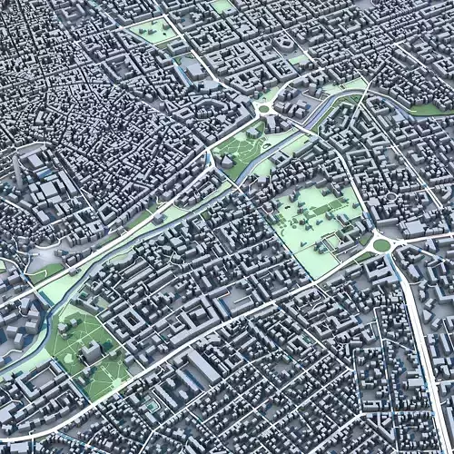 Simferopol City Ukraine 3D model 5