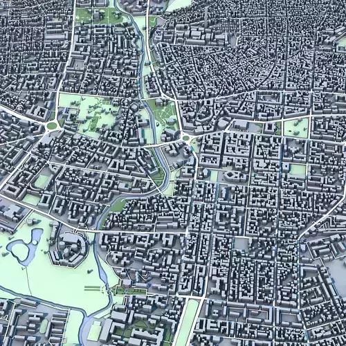 Simferopol City Ukraine 3D model 7