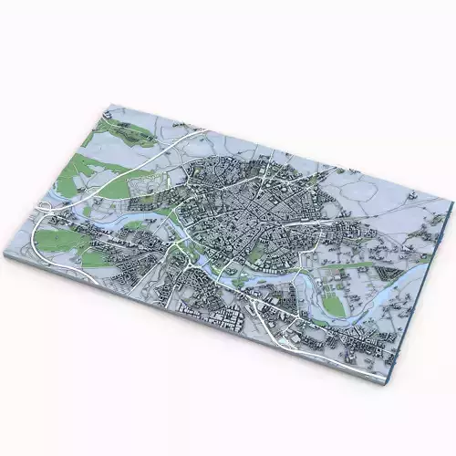 Salamanca City in Spain 3D model 2