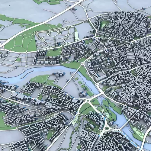 Salamanca City in Spain 3D model 3