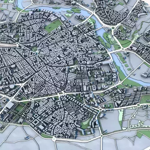 Salamanca City in Spain 3D model 7