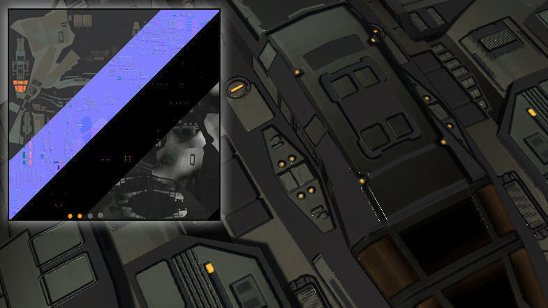 Spaceship Fighter Low-poly 3D model_7