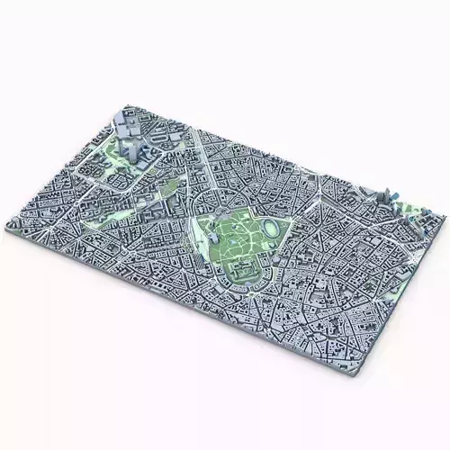 Porta Sempione Milano City 3D model 2