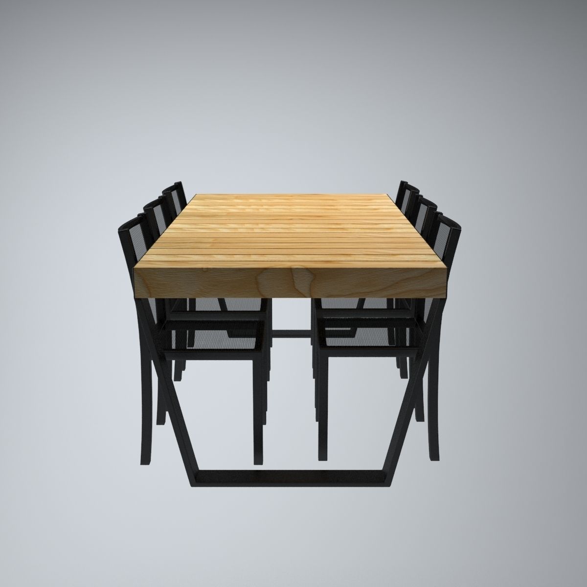 Outdoor  Table 3D model_5