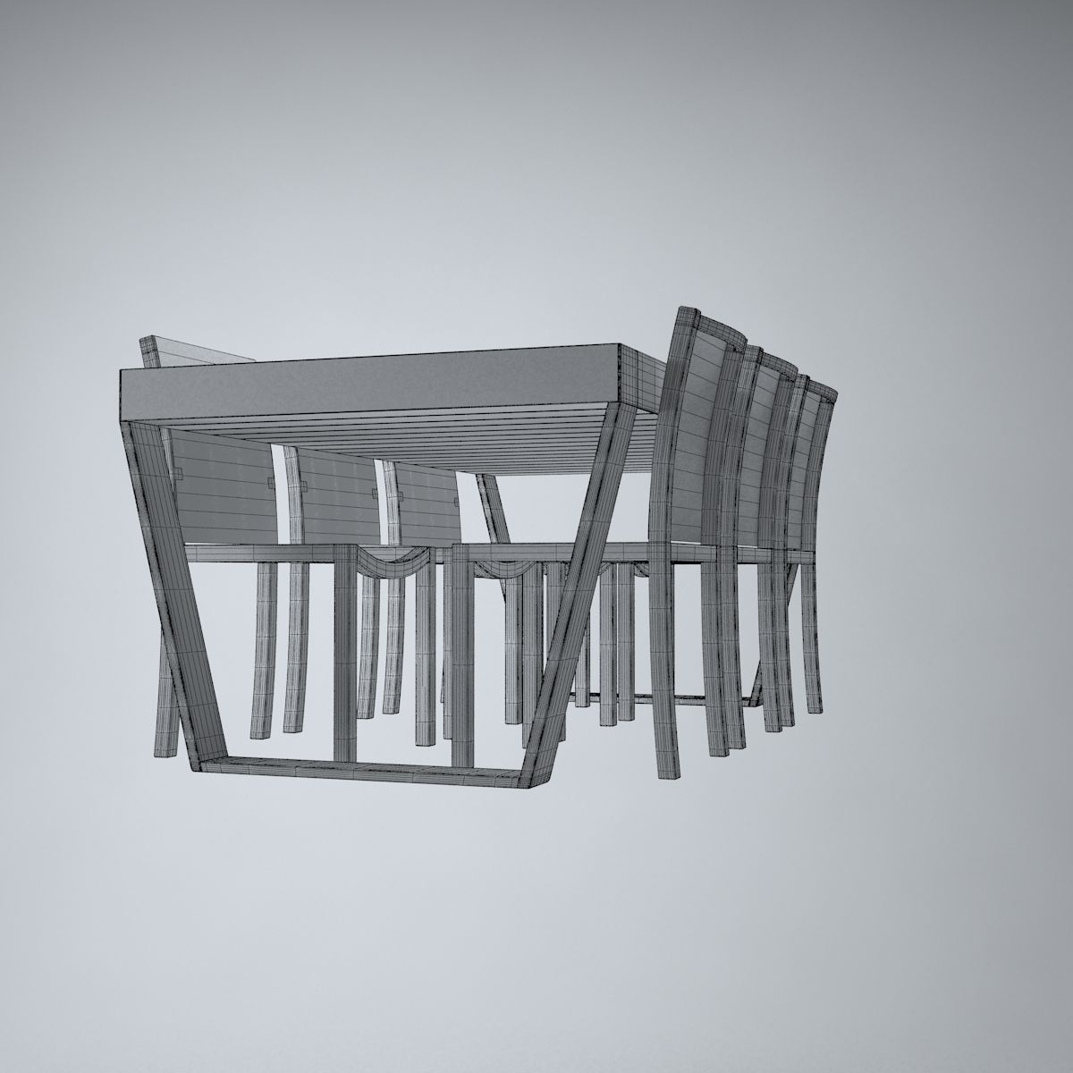 Outdoor  Table 3D model_13