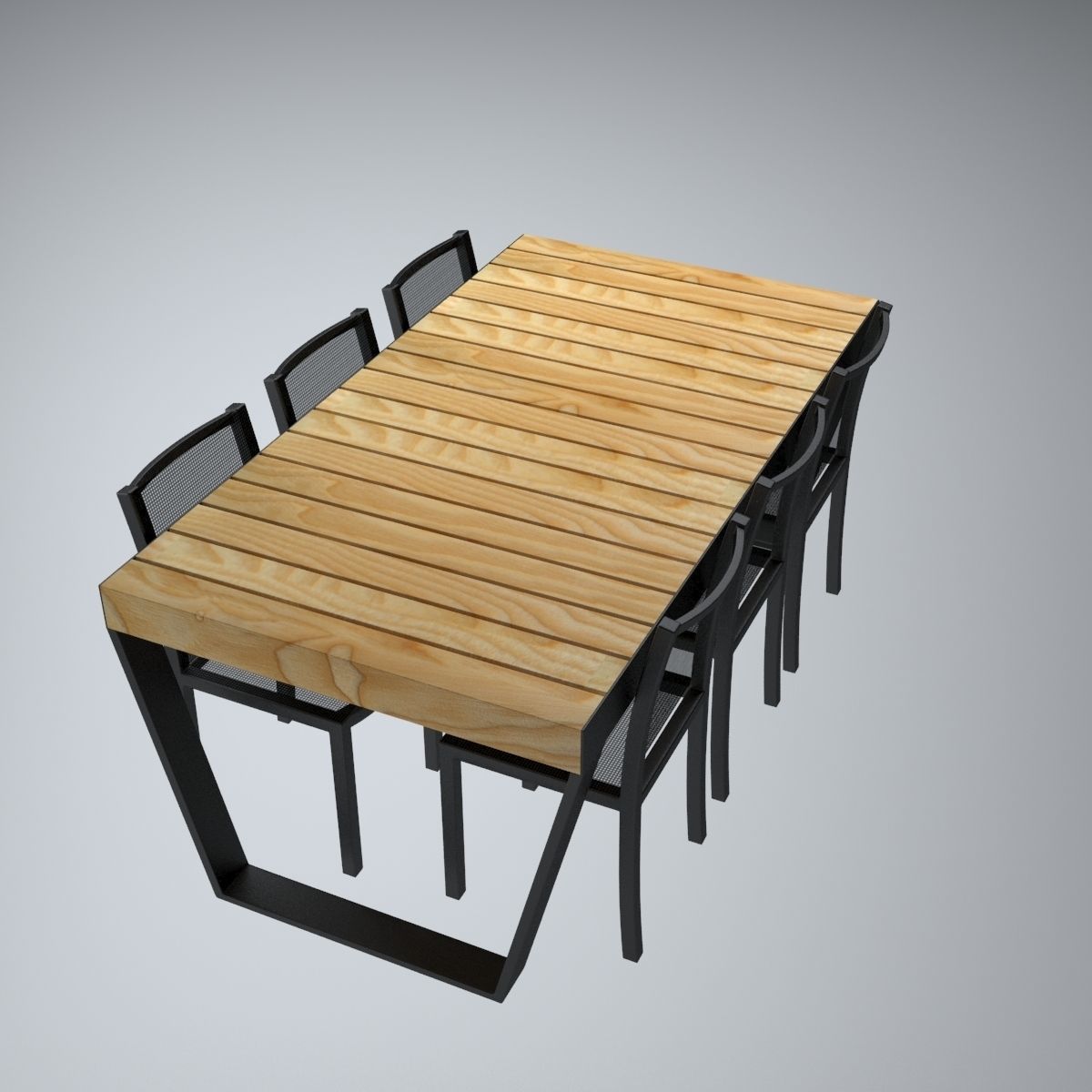 Outdoor  Table 3D model_6