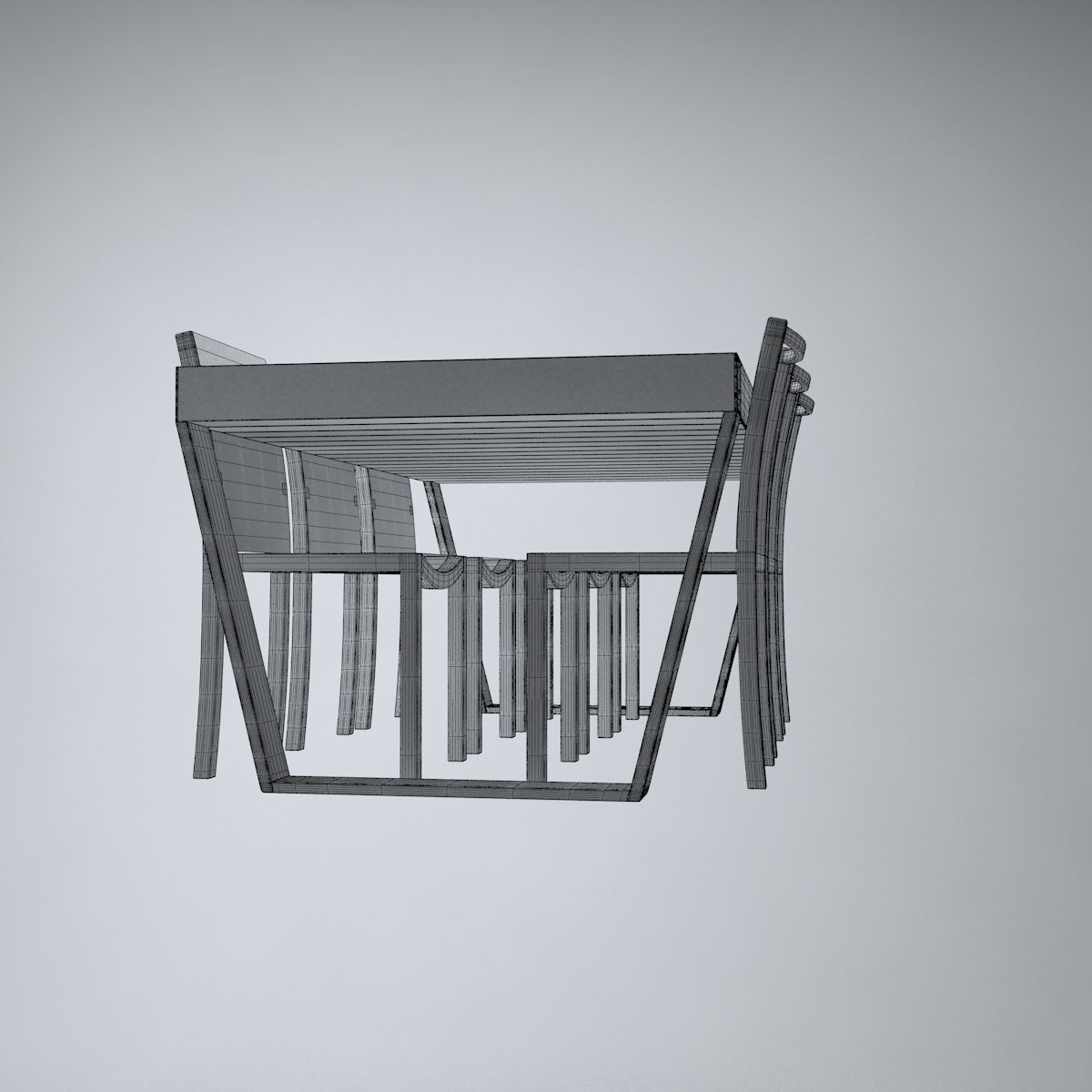 Outdoor  Table 3D model_10