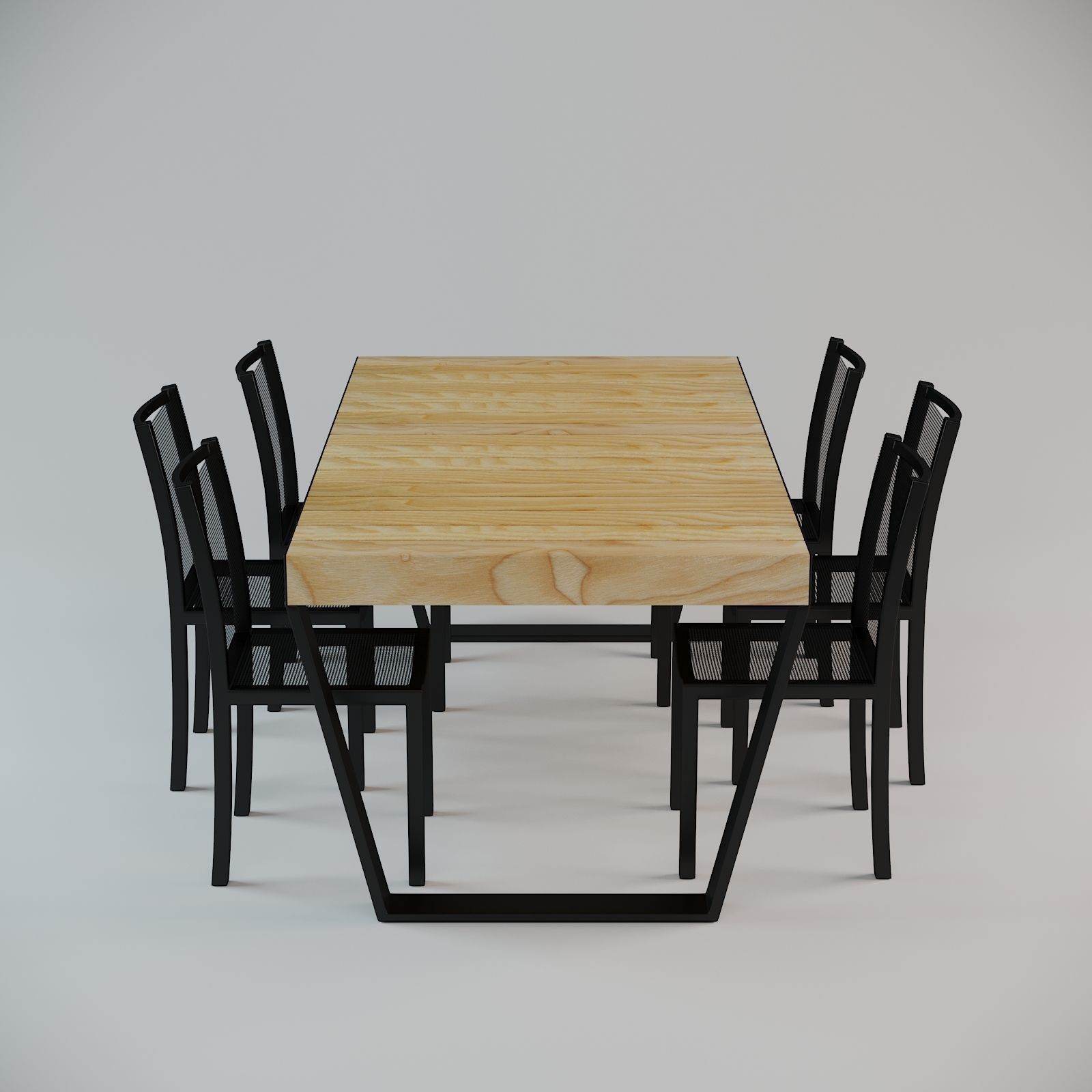 Outdoor  Table 3D model_1