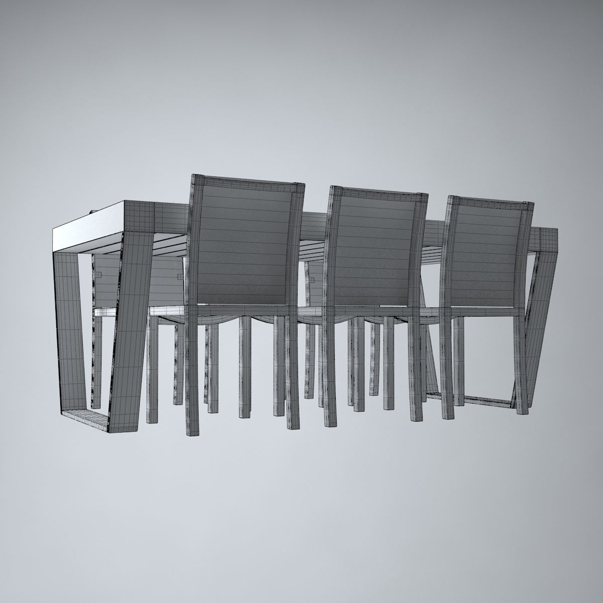 Outdoor  Table 3D model_11