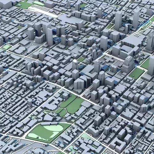 Part of Montreal Quebec Canada 3D model 5