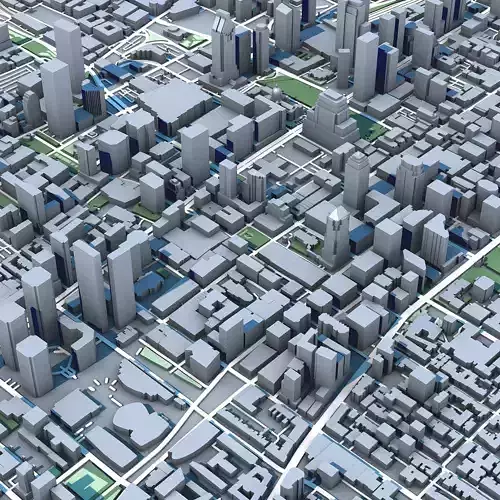 Part of Montreal Quebec Canada 3D model 7