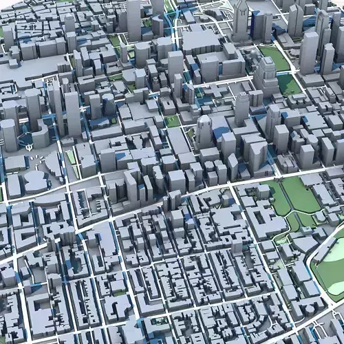 Part of Montreal Quebec Canada 3D model 6