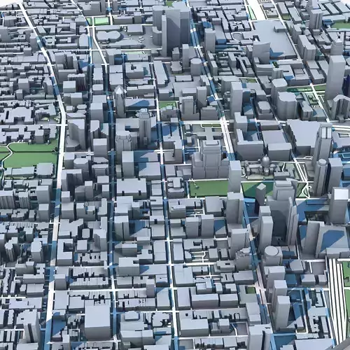 Part of Montreal Quebec Canada 3D model 4