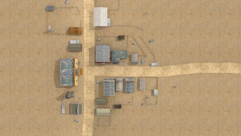 Western town Free low-poly 3D model_25