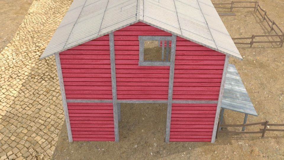 Western town Free low-poly 3D model_20