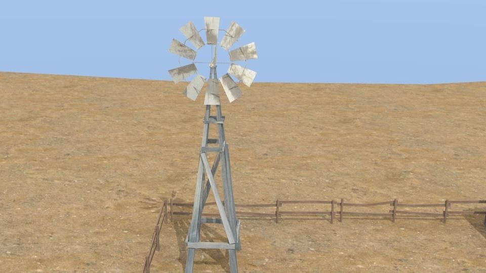 Western town Free low-poly 3D model_22