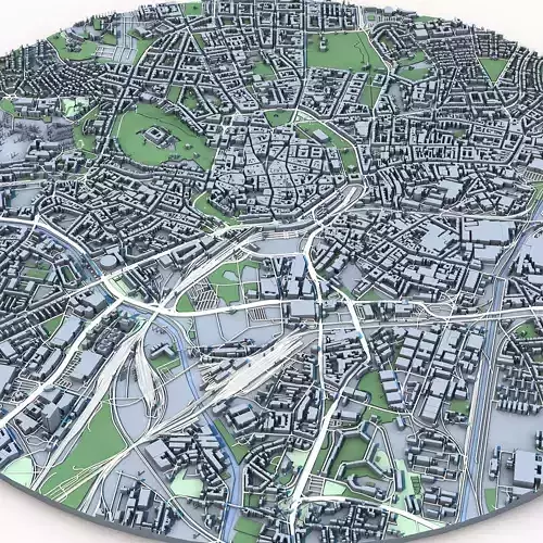 Brno City in the Czech Republic 3D model 2