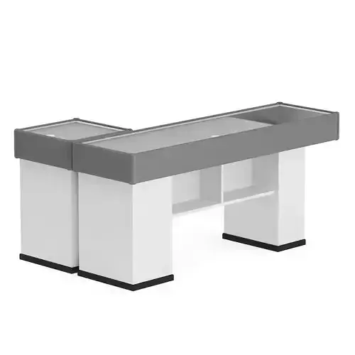 Grey Cashier Desk