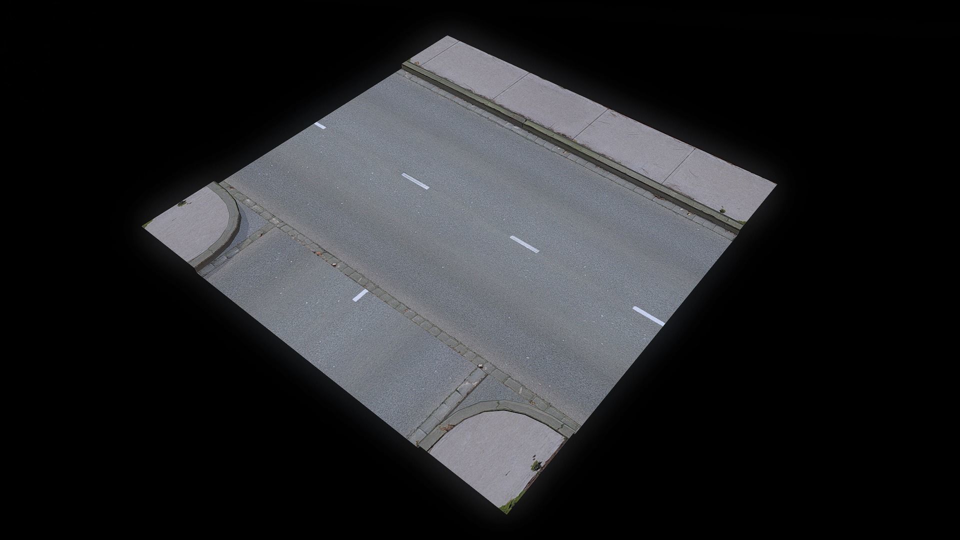 Low Poly Modular Road Network Low-poly 3D model_2