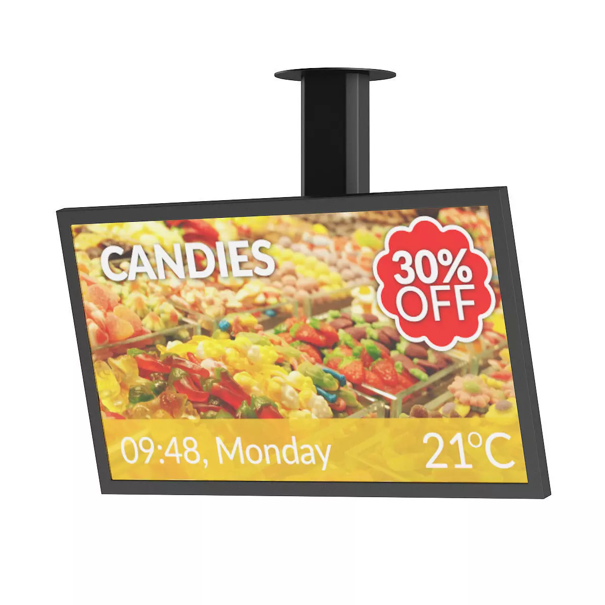 Market Ceiling Screen 3D model_0