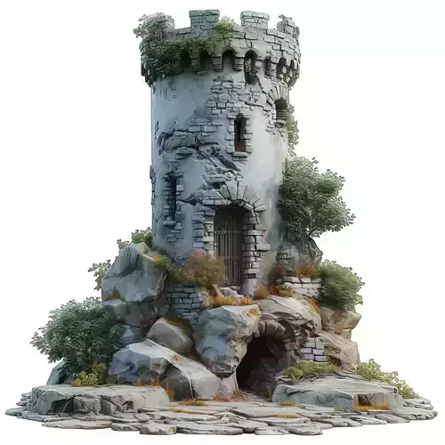 Medieval Castle STL file for 3D printing 