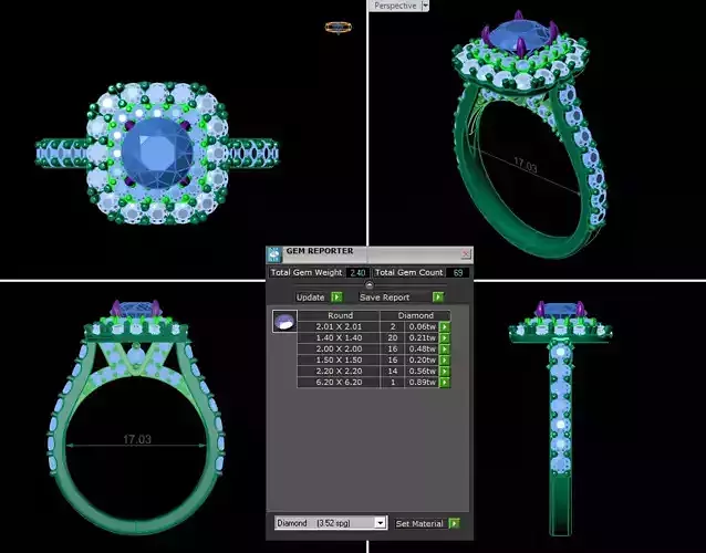 wedding rings engagement rings gold rings  in 3d resin