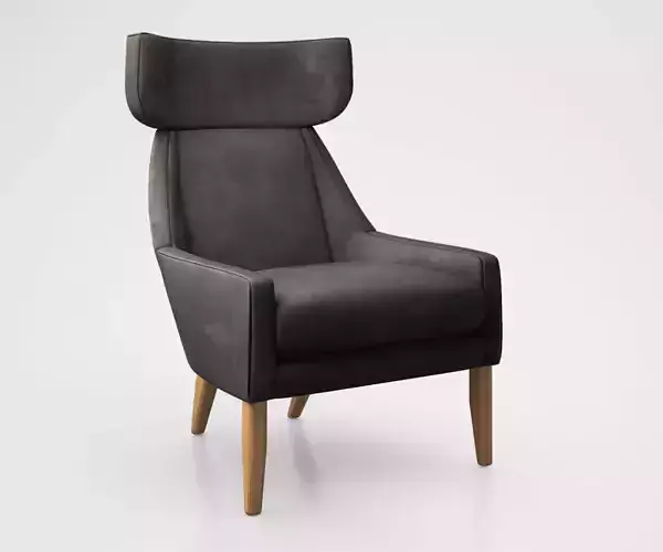 Leiden Chair by West Elm 3D model