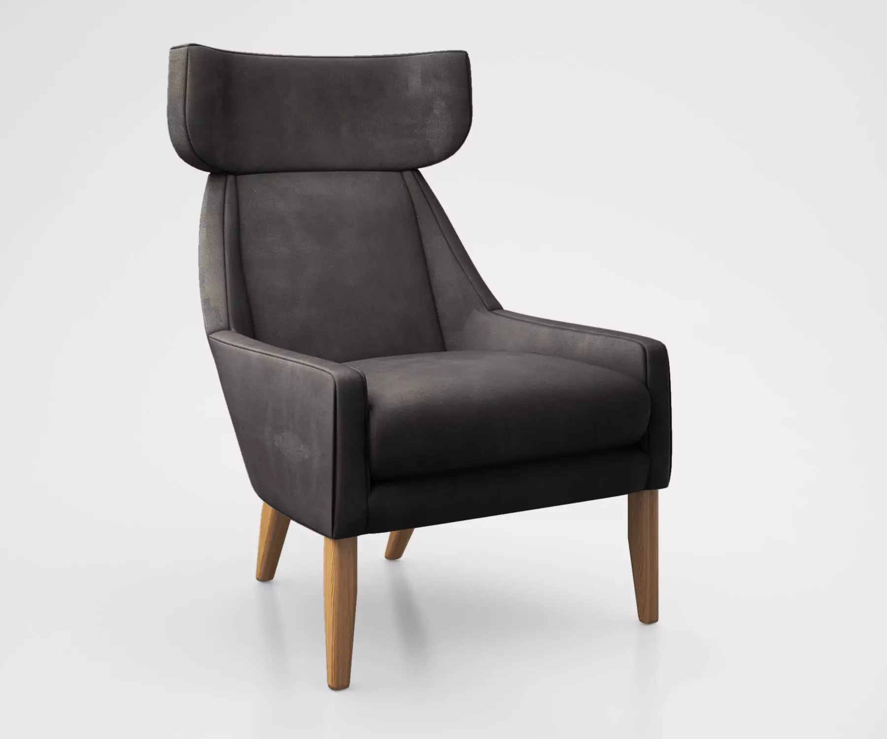 Leiden Chair by West Elm 3D model_0