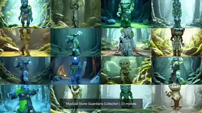 Mystical Stone Guardians Collection