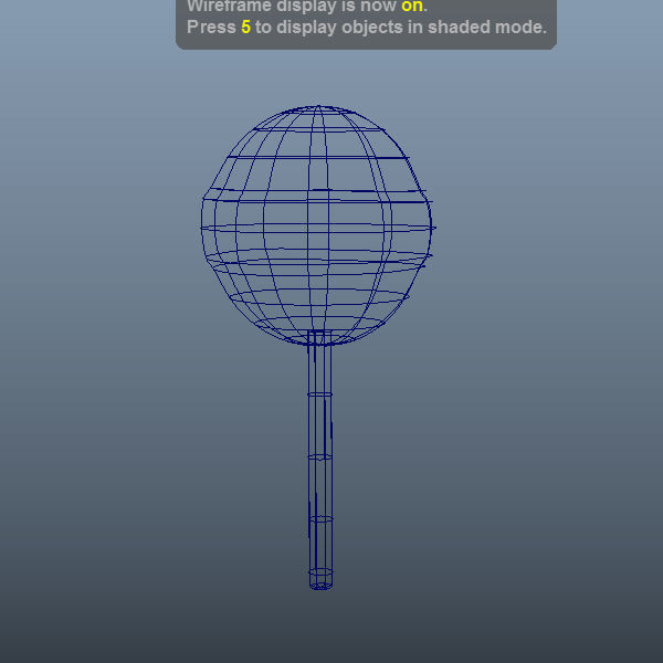 Lollipop on stick 3D model_2