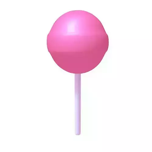 Lollipop on stick 3D model