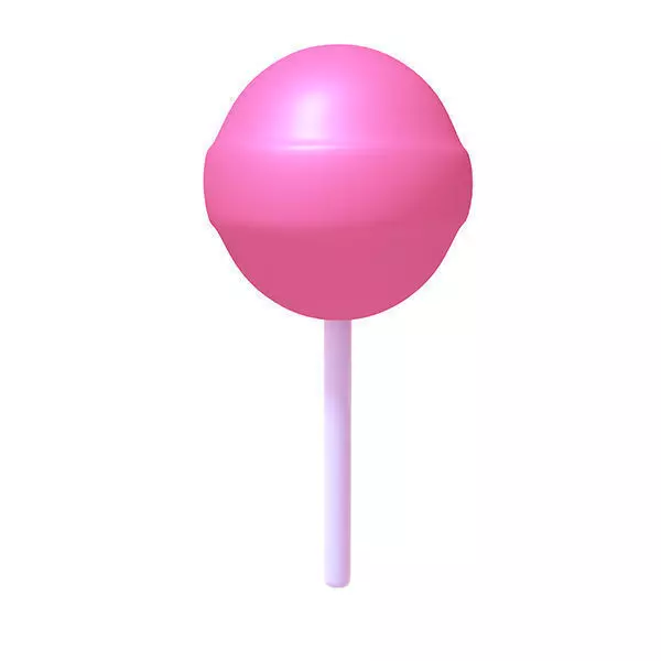 Lollipop on stick 3D model_0