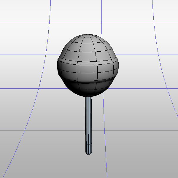 Lollipop on stick 3D model_3