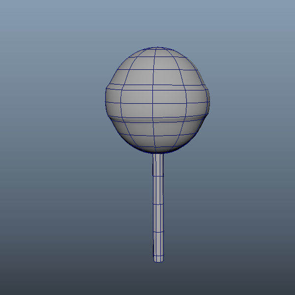 Lollipop on stick 3D model_1
