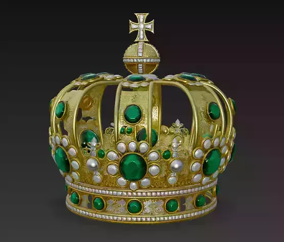 queen crown 3d model