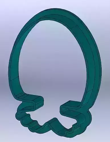 Duck in Egg Ester cookie cutter