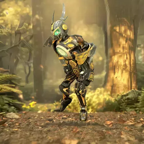 Cyborg Guardian Armor model pack