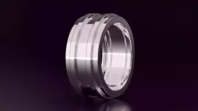 Mens wedding band N20 10mm EU60