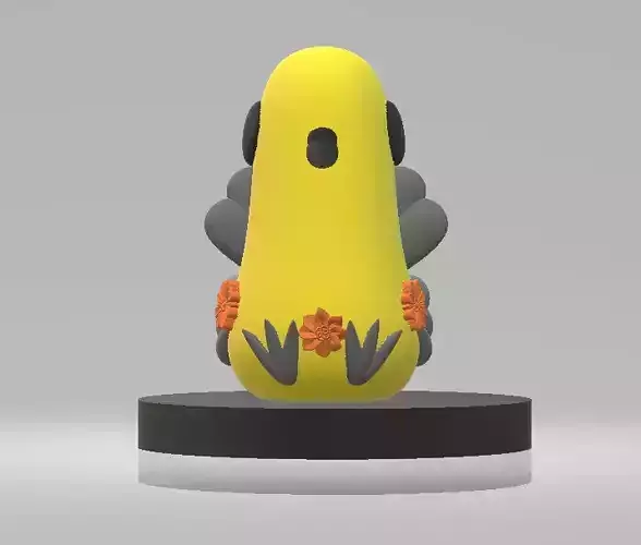 Sunny Blossom Bird Toy 3D Printable Model