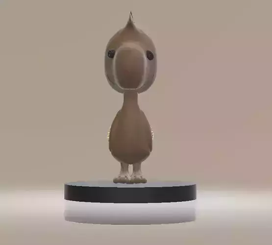 Chubby Bird Figurine 3D Printable Toy