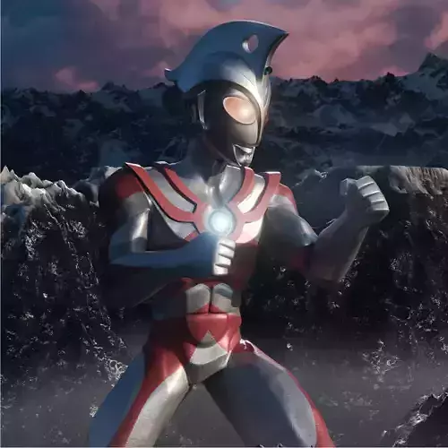 Ultraman Ace Stylized 3D Model