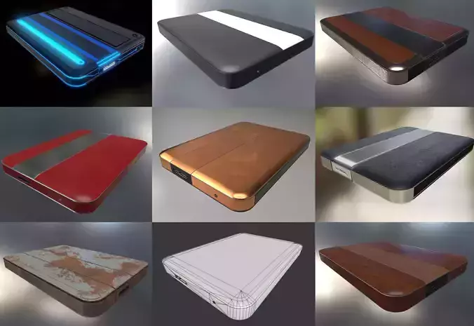 External Hard Drive Collection  - Gameready - PBR
