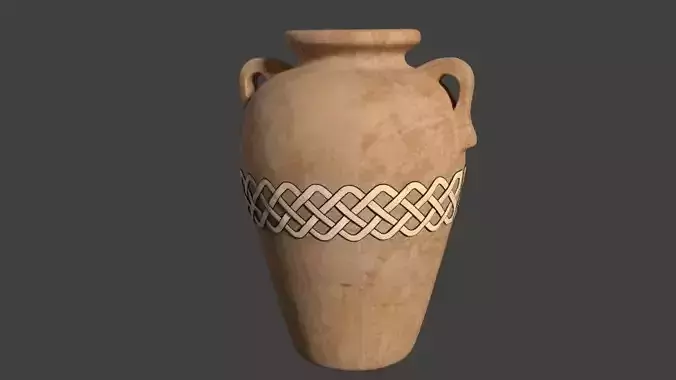 Clay Pot  Low-poly 3D model