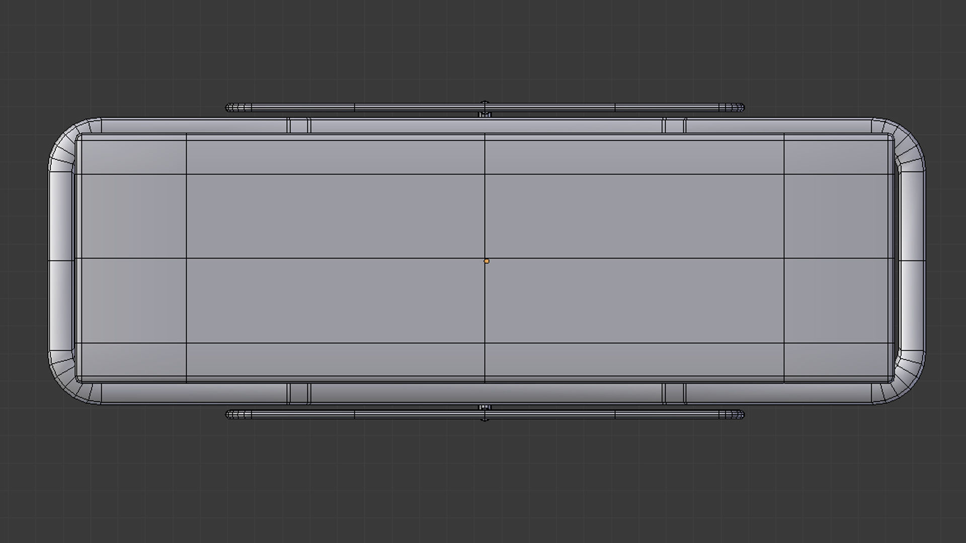 Gurney hospital bed on wheels Low-poly 3D model_6