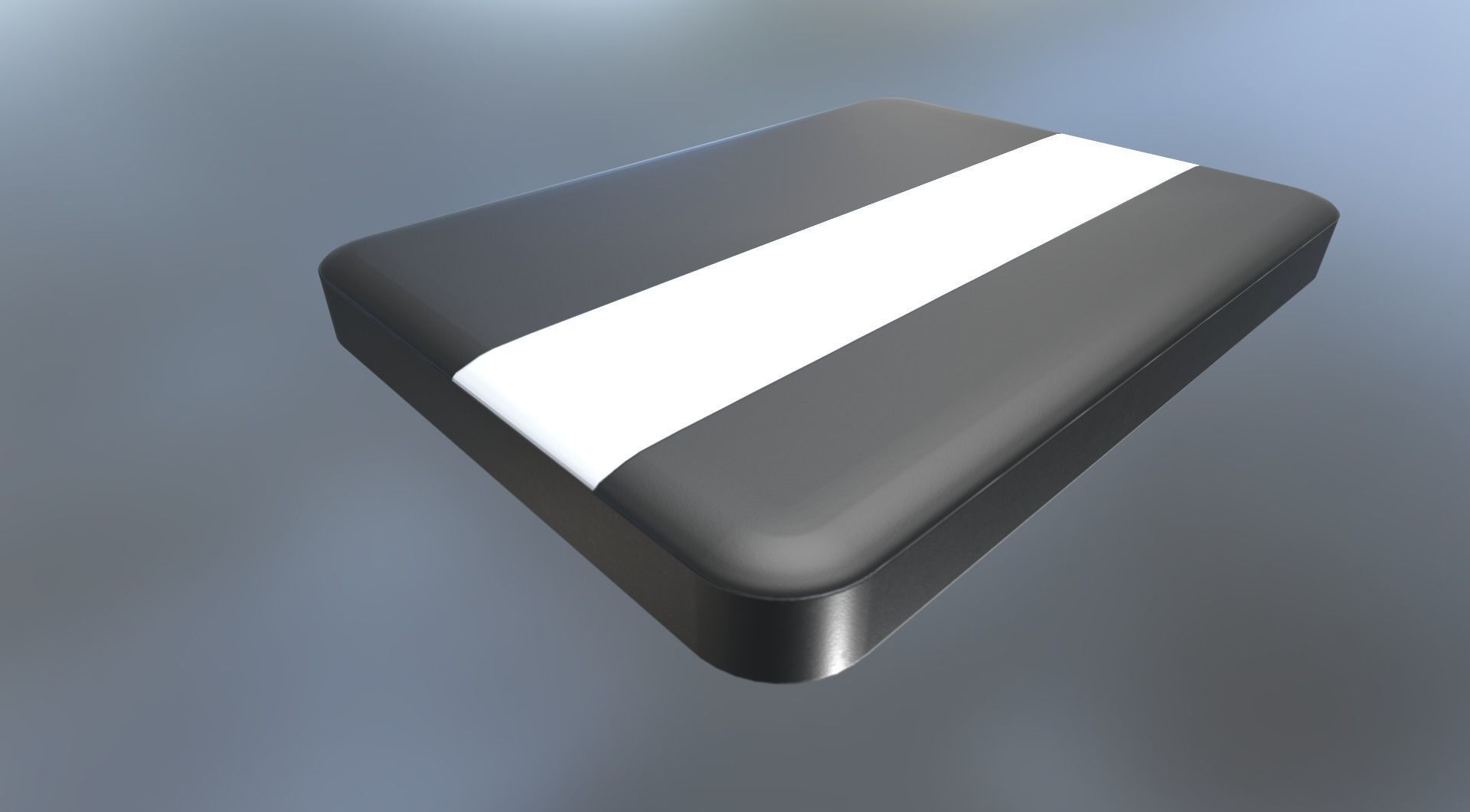 External HDD With USB Cable Rigged Plastic Version Low-poly 3D model_10