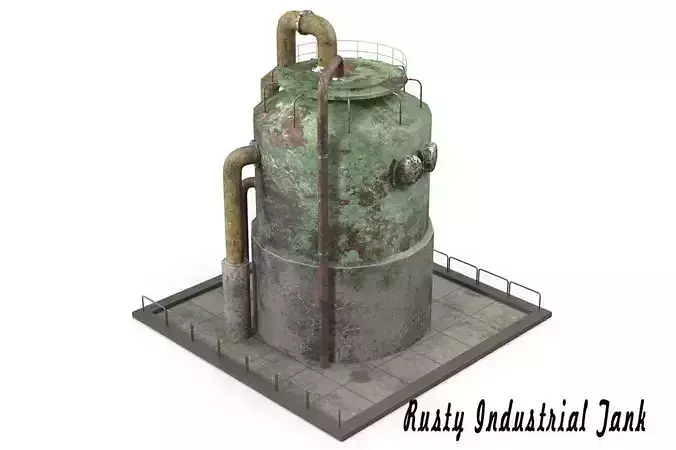 Rusty Industrial Tank