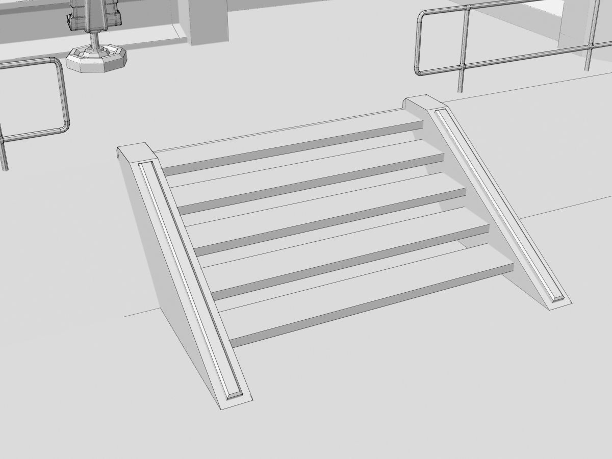 Low-Poly Sci-Fi Control Room Low-poly 3D model_20